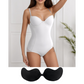 Body modellante con reggiseno | snellente arricciato - vita regolabile