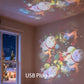 Proiettore di luce LED rotante dinamico
