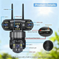 📢📢 40% OFF !!! ⏰ Telecamera di sicurezza Wi-Fi esterna 6K 9MP | Zoom 10x, 3 obiettivi, PTZ 360° | IP66 impermeabile, Visione notturna a colori, Audio bidirezionale, Motion Tracking