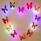 Lampada da notte tridimensionale a forma di farfalla colorata