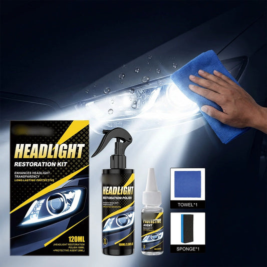 🚗💡Kit di riparazione fari Premium – Lucidatura e sigillatura in un unico kit per una trasparenza duratura 👉✨