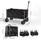 ⌛ 🔥 OFFERTA LIMITATA – 70% DI SCONTO!⏰Carrello pieghevole – Ampio volume, carrello a mano per campeggio all'aperto, leggero e portatile