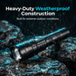 High-Lumen Rechargeable LED Flashlight with Digital Display
