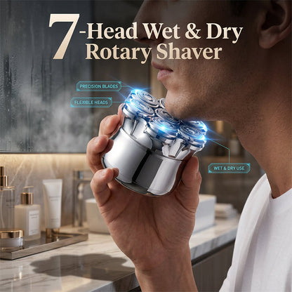 🔥 Offerta temporale limitata: 50% di sconto 🔥 Rasiatore a secco e a bagno impermeabile con funzione di rotazione