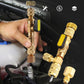 ❄️ SCONTO DEL 50% ORA! 🔩 Attrezzo per la rimozione del nucleo della valvola AC – Doppi attacchi SAE, corpo in ottone massiccio, include 10 nuclei aggiuntivi 🔧