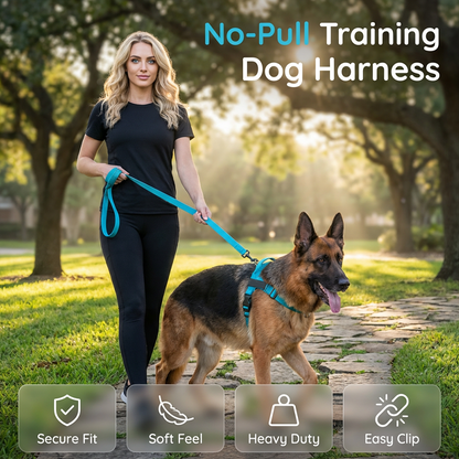 🐶🐾 Facile On-Off imbottito per cani - No-Pull & Respirable - Sicuro e confortevole