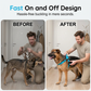 🐶🐾 Facile On-Off imbottito per cani - No-Pull & Respirable - Sicuro e confortevole