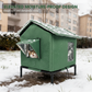 🏠 SCONTO DEL 50% A TEMPO LIMITATO! 🐈 Cuccia per gatti da esterno rialzata e resistente a ogni clima – Impermeabile, isolata e pieghevole 🌧️
