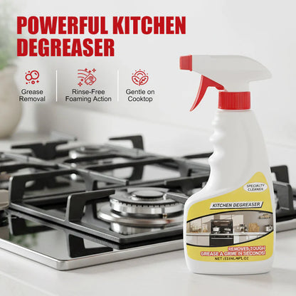 🧼 Potente sgrassatore per cucina – Spruzza, pulisci, lucida – Non serve risciacquare! 🍳✨ Efficace contro il grasso, delicato sulle superfici: il nuovo alleato della tua cucina. 💪🧽