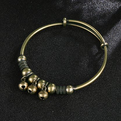 ✨ SCONTO DEL 50% A TEMPO LIMITATO! ✨ Bracciale a campanelli – Regolabile, ottone vintage, leggero, melodico 💫