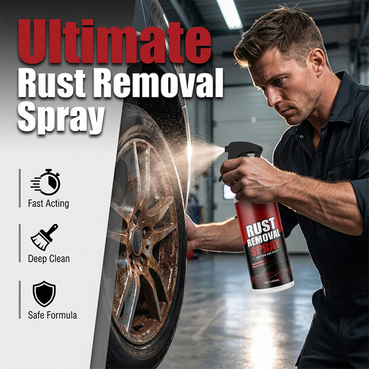 Spray per la rimozione del ferruge e la pulizia del jante