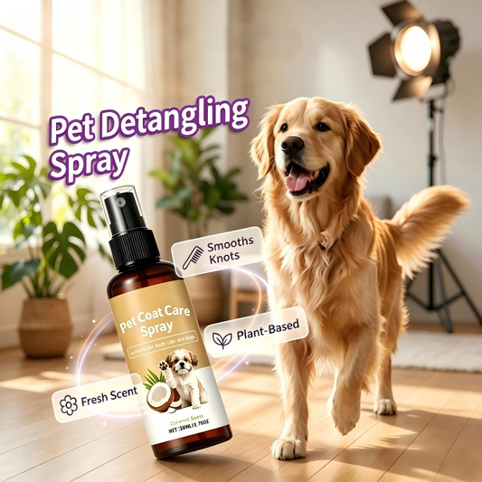 Spray Districante Scioglinodi per Cani e Gatti - Pelo Morbido Senza Nodi