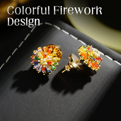 🔥 Finché durano le scorte 50% di sconto! 🎉 Orecchini colorati a forma di fuoco d'artificio per donna