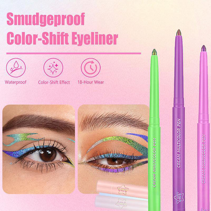 📢Acquistane 1 e ricevi 1 in omaggio💕Eyeliner a prova di sbavature con effetto cromatico