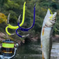 🎣✨ Ami da Pesca Doppi in Acciaio 100C – Punta Ultra Affilata, Anti-Ruggine e Anti-Sbocco! 🐟 Perfetti per Walleye, Fiumi e Laghi – Misure 3-12 – Giallo e Blu 🔥