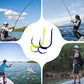 🎣✨ Ami da Pesca Doppi in Acciaio 100C – Punta Ultra Affilata, Anti-Ruggine e Anti-Sbocco! 🐟 Perfetti per Walleye, Fiumi e Laghi – Misure 3-12 – Giallo e Blu 🔥
