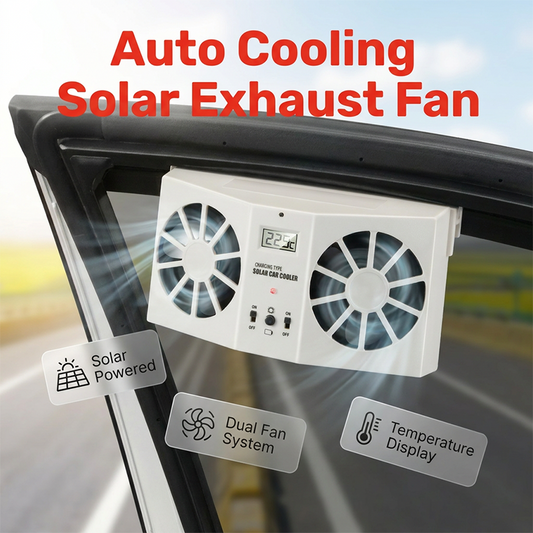 🌞Ventola di scarico per auto ad energia solare