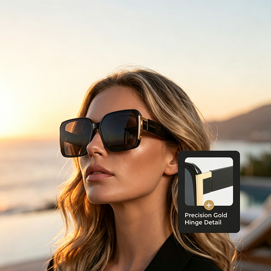 🌸Offerta speciale estiva – offerta a tempo limitato💐 Occhiali da sole retrò di forma quadrata con protezione UV