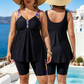👙 OFFERTA LIMITATA 62% DI SCONTO! 💥 Costume da Bagno Donna Tankini Fluente con Top e Pantaloncini – Controllo Pancia, Boy Shorts, Supporto ✨