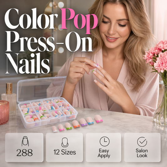 Unghie finte Color Pop da applicare con l'adesivo - Unghie finte Color Pop da applicare con l'adesivo