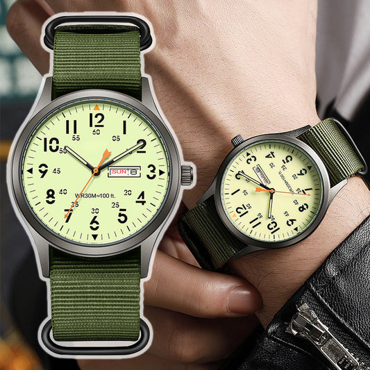 📢📢 SCONTO DEL 40% !! ⏰ Orologio al quarzo da uomo con display luminoso ⌚🌟✨