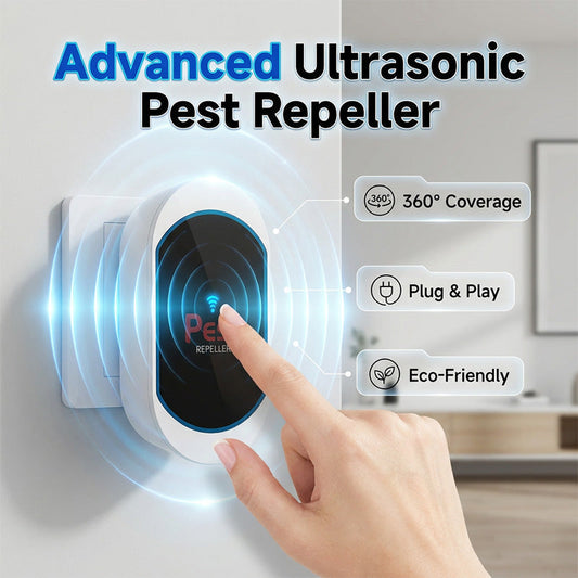 🔊 ACQUISTA 2, RICEVI 1 GRATIS! 🐭 Disinfestatore ultrasonico più leggero e sicuro per la casa – silenzioso, efficace e pronto all'uso – Ideale contro zanzare, topi e insetti 🏠