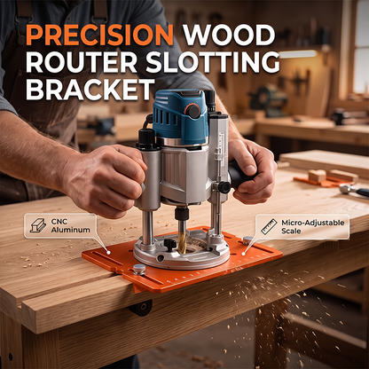 🎉 Saldi 2026 — Oltre 8.000 pezzi venduti! 🔩 Staffa per fresatura di scanalature in lega di alluminio per fresatrice da legno – Scanalature sempre perfette, anche per i principianti! ✨