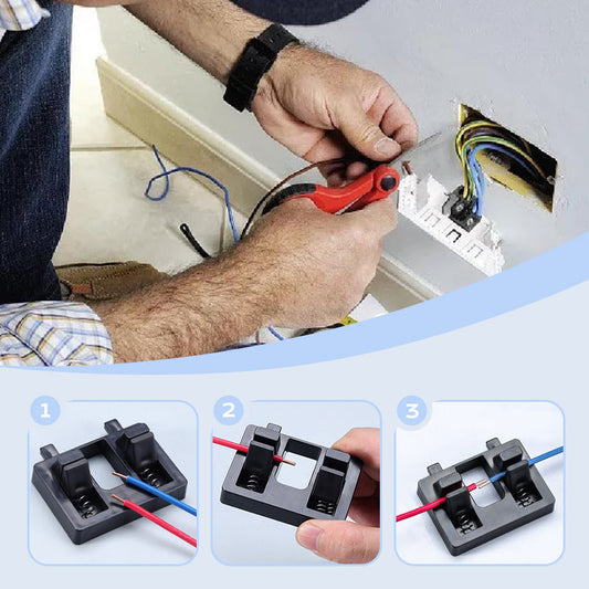 Morsetto per saldatura di fili elettrici resistente e durevole
