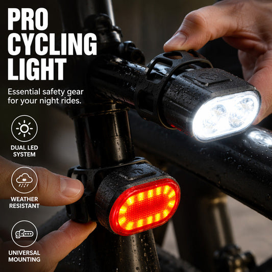 🚴 50% DI SCONTO! 💡 Set Luci per Bicicletta Ricaricabili USB – LED Luminoso, Ricarica USB & Montaggio Facile – Perfetto per Uscite Notturne & Pendolarismo Urbano 🚦