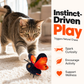 🦋 Giocattolo Farfalla Interattivo per Gatti – Ali Sbattenti Realistiche | Stimola l'Istinto di Caccia | Intrattenimento Autonomo | 3 Colori 🐱✨