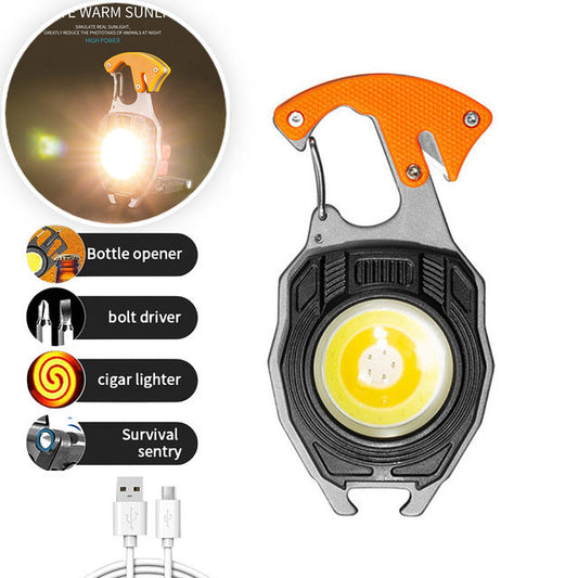 🔦🛡️ Mini portachiavi LED per autodifesa – Super luminoso, modalità stroboscopica, USB-C – Sicurezza e illuminazione in un unico prodotto! ✨