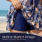 Set costume da bagno a due pezzi taglie forti con effetto modellante