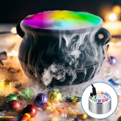 ⚡🎃🔥Macchina del fumo a ultrasuoni con 12 LED