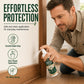 Spray repellente per termiti su diverse superfici in legno