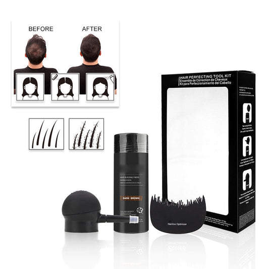 💇 Kit Fibre Capillari per Capelli Radi e Zone di Calvizie – 5 Colori, Resistente ad Acqua & Sudore, Risultato Naturale Immediato ✨