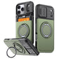 Cover Antiurto per iPhone con Porta Carte – Protezione Rinforzata, Copertura Fotocamera Scorrevole