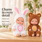 🎁Ora al 50% di sconto! Set di mini bambole reborn – Mini bambole realistiche con adorabili accappatoi a forma di animaletti, regalo perfetto per bambini