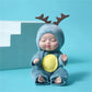 🎁Ora al 50% di sconto! Set di mini bambole reborn – Mini bambole realistiche con adorabili accappatoi a forma di animaletti, regalo perfetto per bambini