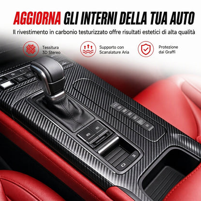 🚗Acquistane 2 e ricevi 1 in omaggio👍 Film decorativo per interni auto in fibra di carbonio 3D/6D – Wrap auto autoadesivo