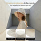 Cappello da donna con fiocco e tesa larga per proteggersi dal sole