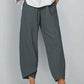 💥Offerta limitata: 50% di sconto💥Pantaloni vintage asimmetrici con elastico in vita e tasche
