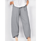 💥Offerta limitata: 50% di sconto💥Pantaloni vintage asimmetrici con elastico in vita e tasche
