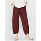 💥Offerta limitata: 50% di sconto💥Pantaloni vintage asimmetrici con elastico in vita e tasche