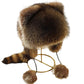 🎁💥Cappello di peluche per genitori e bambini con coda di procione