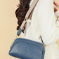 Primo strato Borsa Crossbody in pelle di mucca Modello Alligatore Donna Borsa a tracolla per lavoro